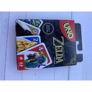 Mattel Games UNO the Legend of Zelda Card Game for Family Night with Graphics